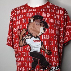 FRESH LAUNDRY MEN'S RED T-SHIRT SHORT SLEEVE CREW NECK SIZE XL